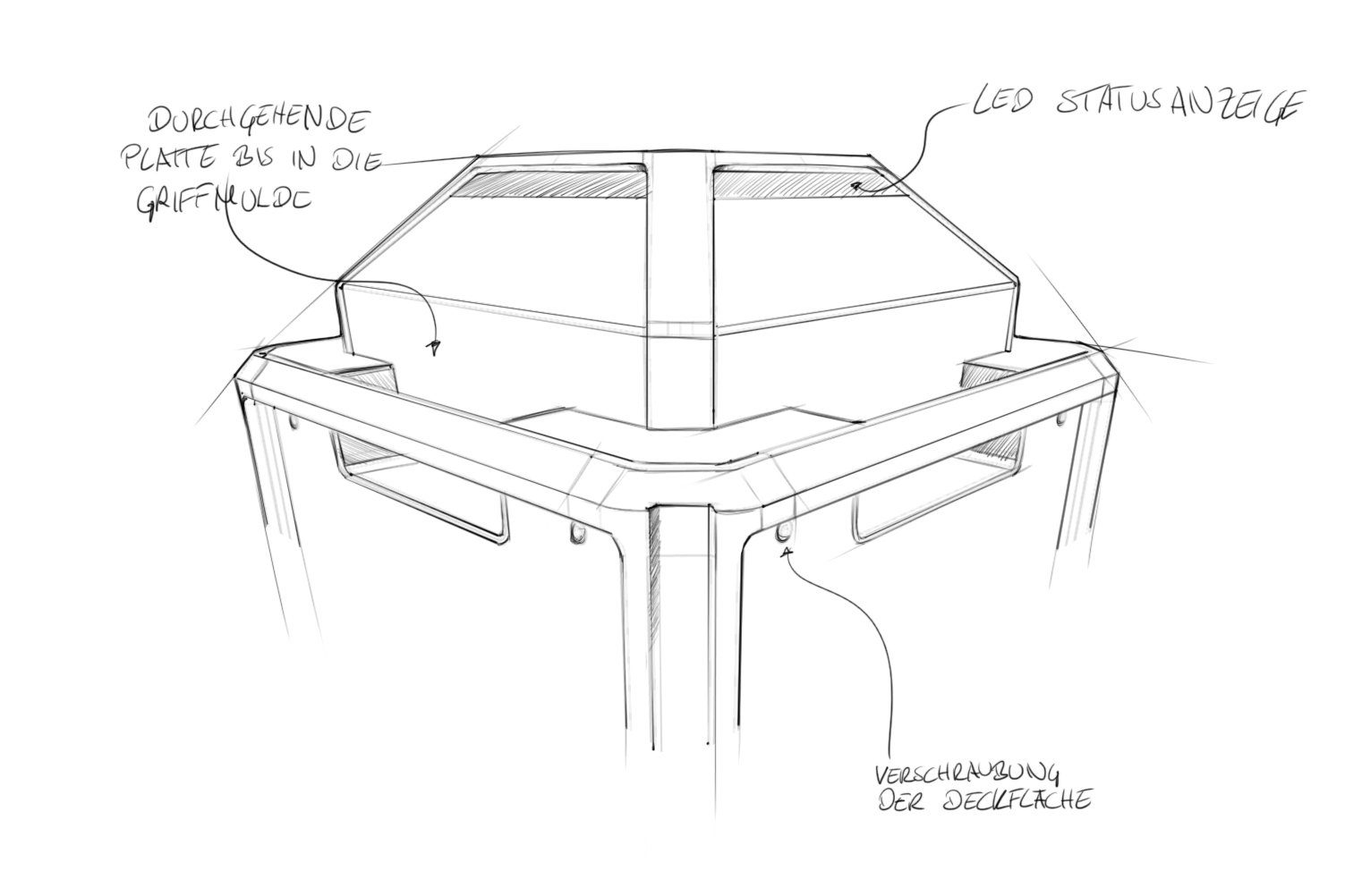 PICUM Detail Zeichnung 01 Skizze eines Vorentwurfs zur Picum Maschine