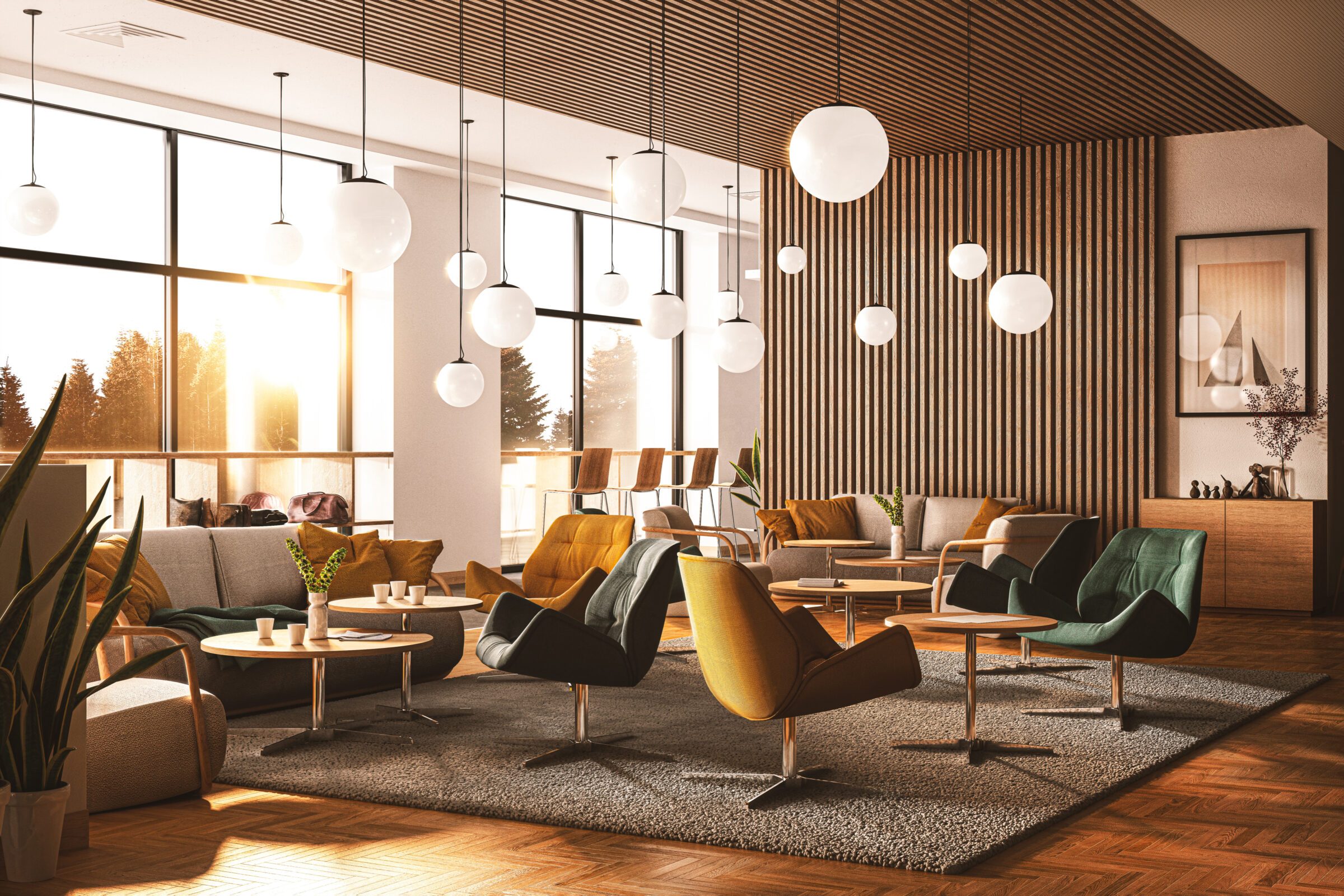 Entspannter Rückzugsort mit Thonet Möbeln. Im Vordergrund Thonet 809 mit 1808 sowie das 2000 Sofa.